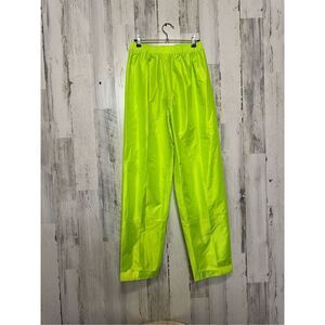 Neon yellow cargo pants
